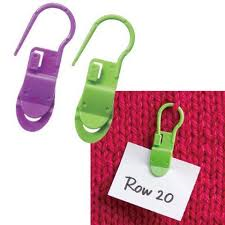 Clover Locking Stitch Markers with Clip #3165